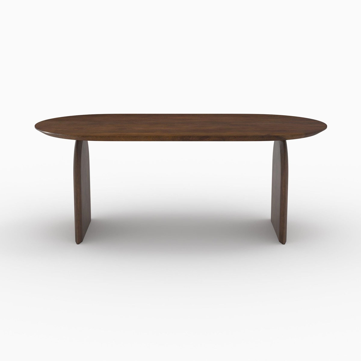 MAISON PAVANE Table ovale en bois de manguier massif 6 places-Alix