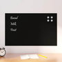 Voir la diapositive 1 : VIDAXL Tableau noir magnétique mural Noir 80x50 cm Verre trempé