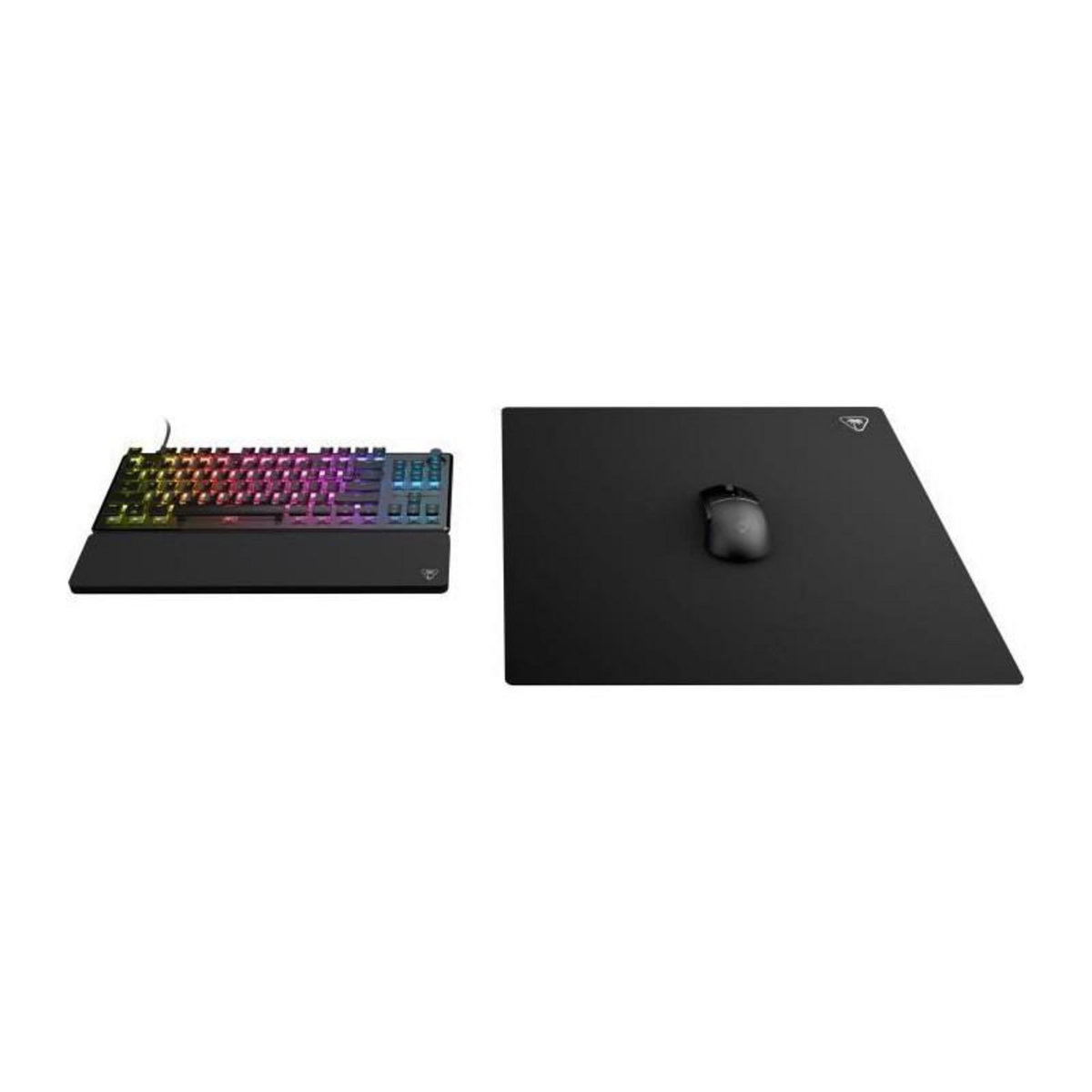 Turtle Beach Tapis de souris de jeu - Turtle Beach SenseCore Square - Surface micro-tissée, équilibré, confortable