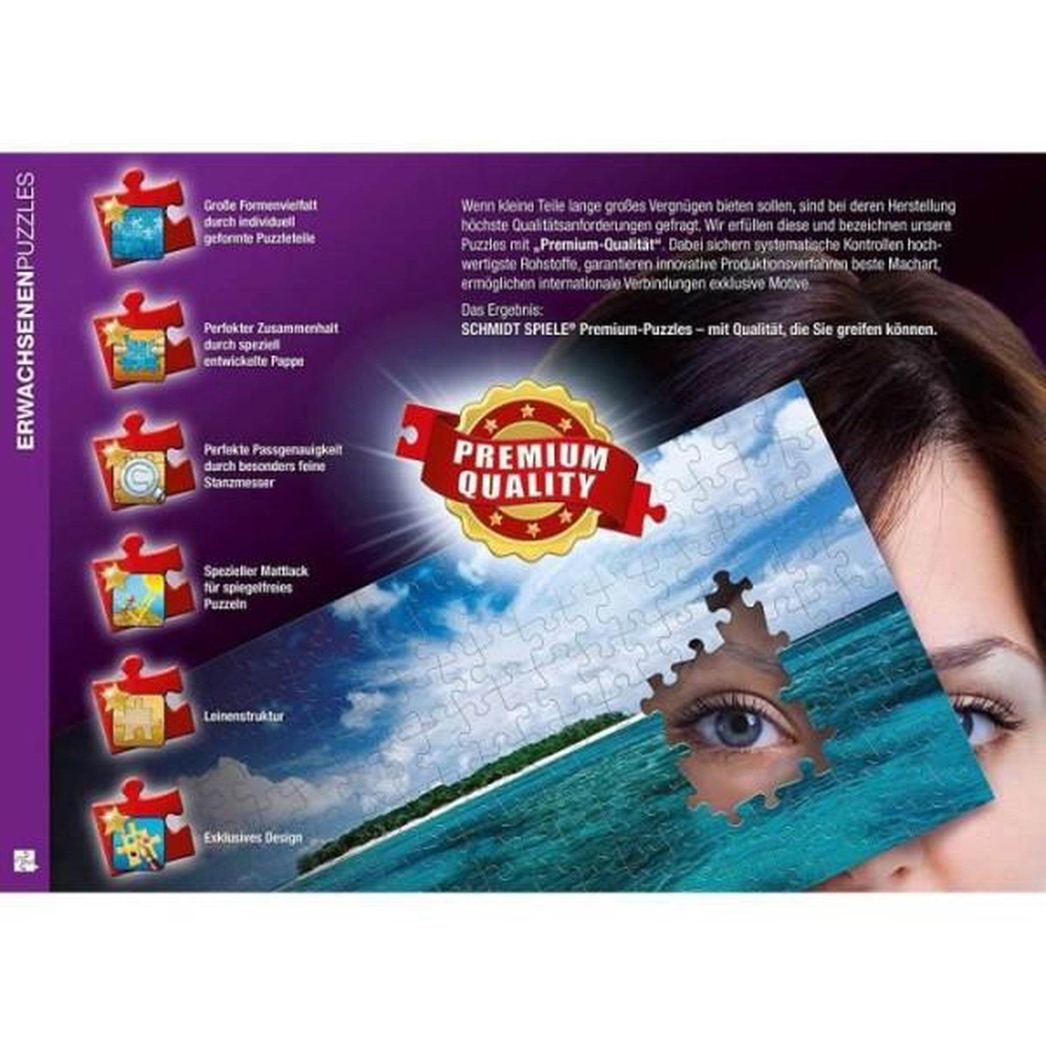 Voir la diapositive 2 : Schmidt Spiele Puzzle - SCHMIDT SPIELE - Poussieres de reve - Fantastique - 1000 pieces - Multicolore