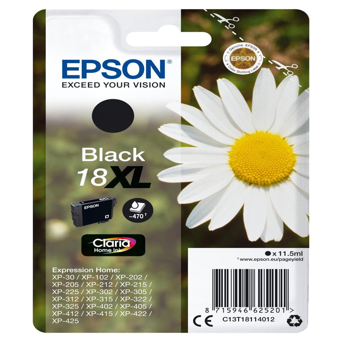 Epson EPSON Pack de 1 cartouche dencre 18XL Fraise - Magenta - haute capaciteblister avec alarme