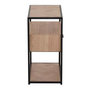 Voir la diapositive 3 : Paris Prix Table d'Appoint 1 Tiroir  Miraza  61cm Naturel & Noir
