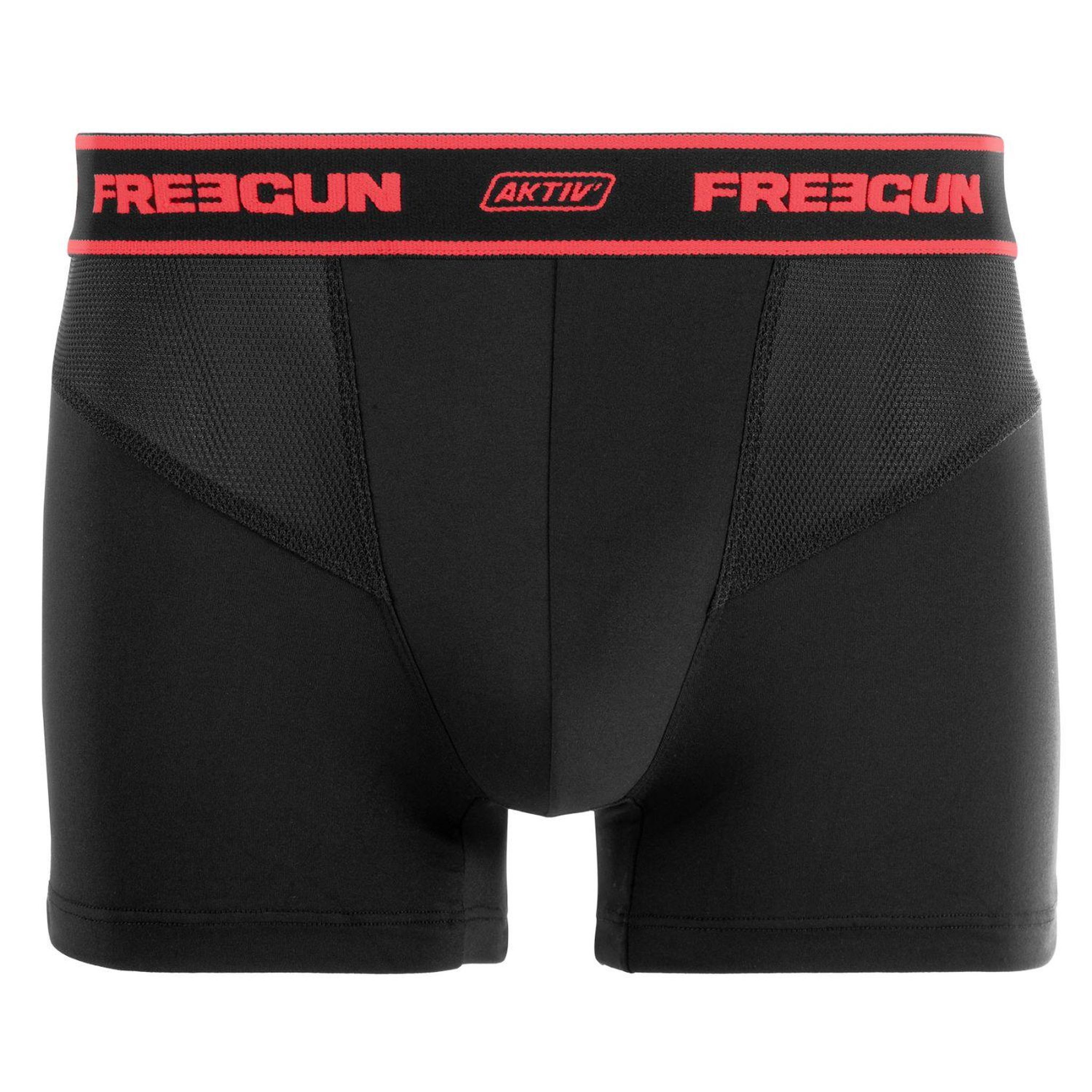 Voir la diapositive 5 : FREEGUN Lot de 3 Boxers homme Aktiv Sport