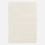 SWEEEK Tapis intérieur motifs arches, poils ras, crème. Coloris disponibles : Beige