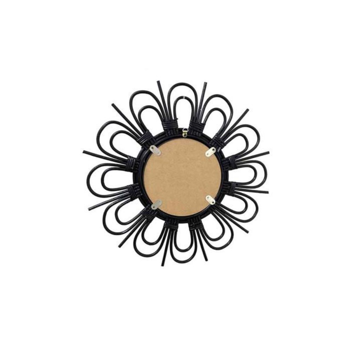 Paris Prix Miroir Mural Design en Rotin  Aina  43cm Noir