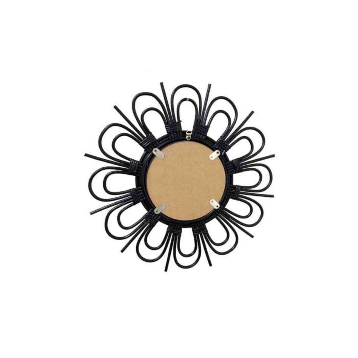 Paris Prix Miroir Mural Design en Rotin  Aina  43cm Noir