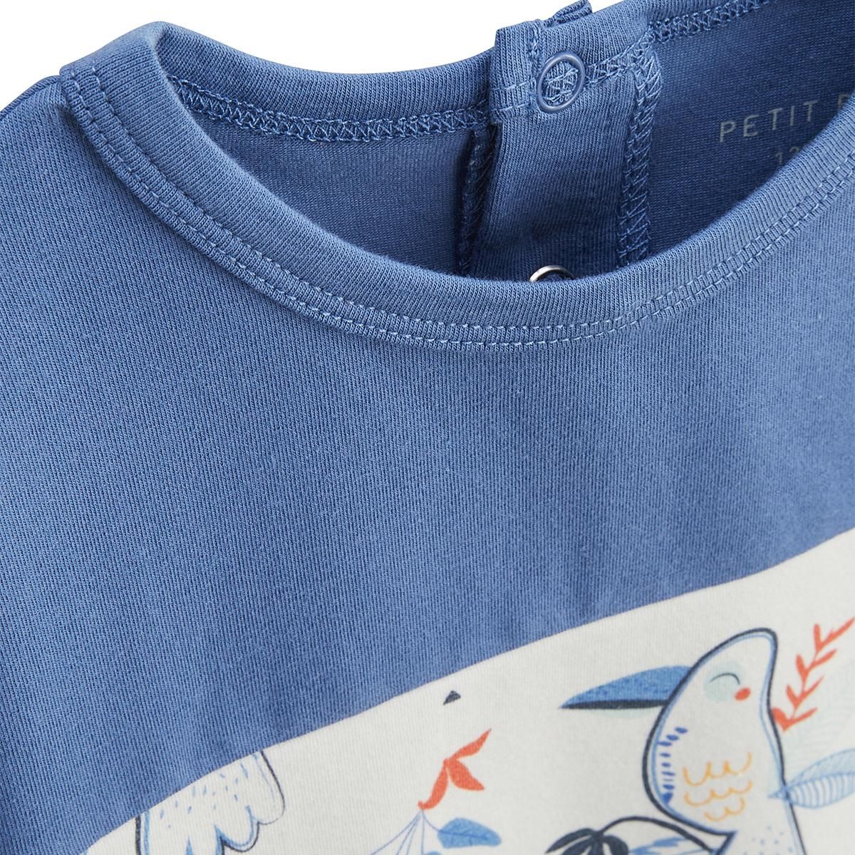 Petit Béguin Ensemble enfant t-shirt et pantalon en gaze de coton Mexico