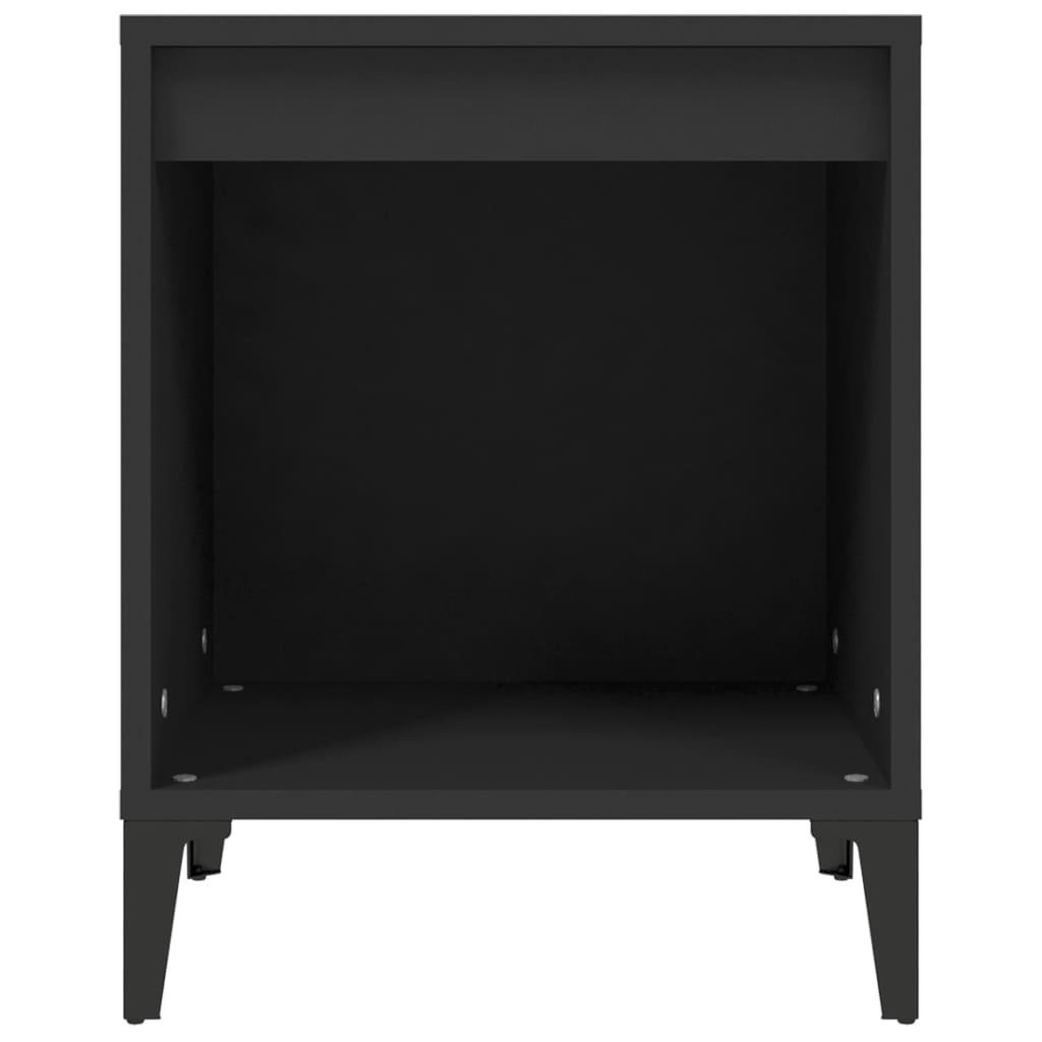 Voir la diapositive 5 : VIDAXL Table de chevet Noir 40x35x50 cm