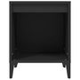Voir la diapositive 5 : VIDAXL Table de chevet Noir 40x35x50 cm