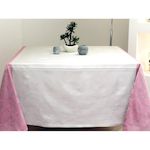 Vent du sud Nappe jacquard anti-tâches Teflon BRIGNOLES. Coloris disponibles : Rose
