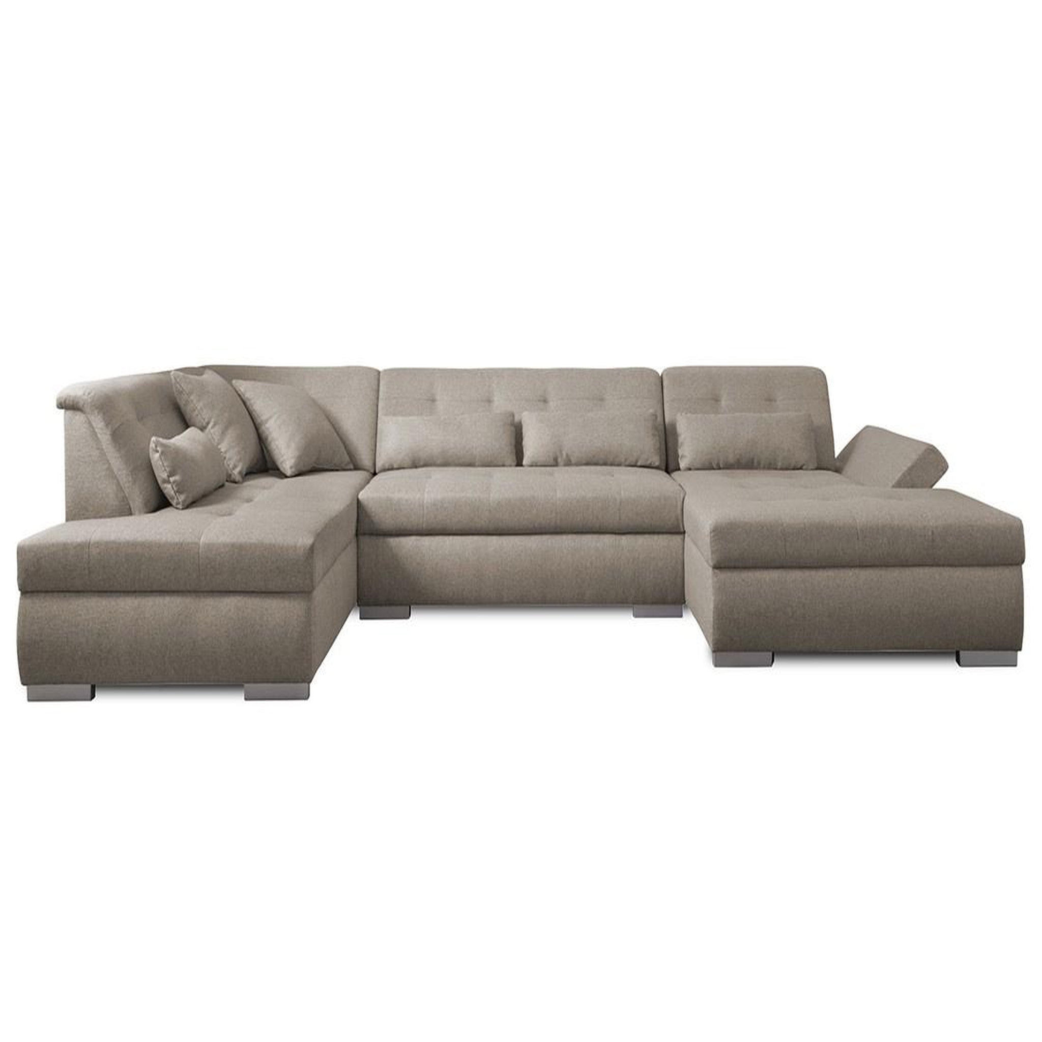 Voir la diapositive 1 : LISA DESIGN Vermont - canapé panoramique d'angle gauche - 7 places - xxl