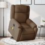 Voir la diapositive 1 : VIDAXL Fauteuil inclinable de massage electrique Marron Tissu