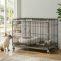 Voir la diapositive 2 : PAWHUT Cage pour Chien Pliable, Plateau Amovible, Roues avec Freins, Toit Ouvrant Verrouillable, Porte de Nourrissage, Niche Chien Interieur pour Petits et Moyens Chiens, 75,5x46x64,5cm, Noir