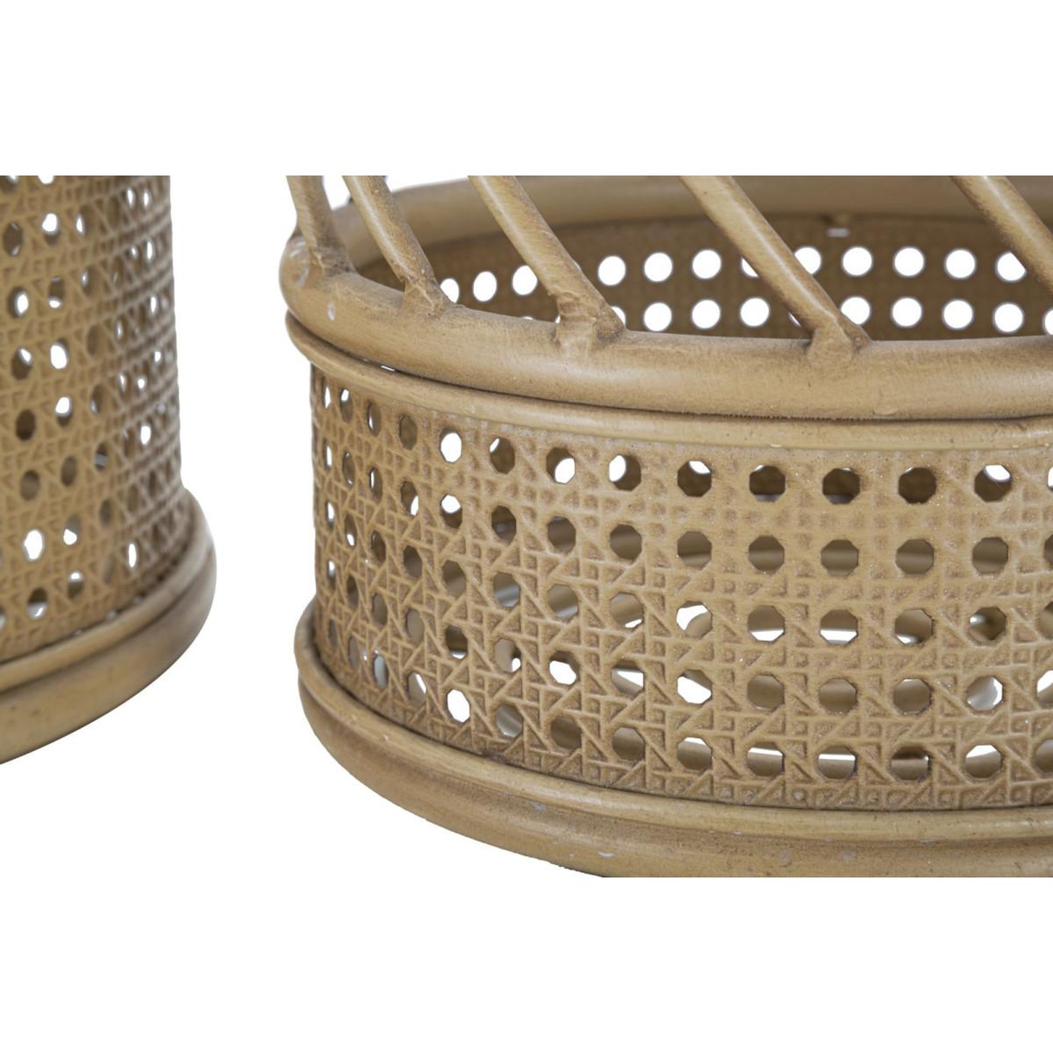 Voir la diapositive 5 : Paris Prix Lot de 2 cache-pots en rotin  panama  30cm naturel