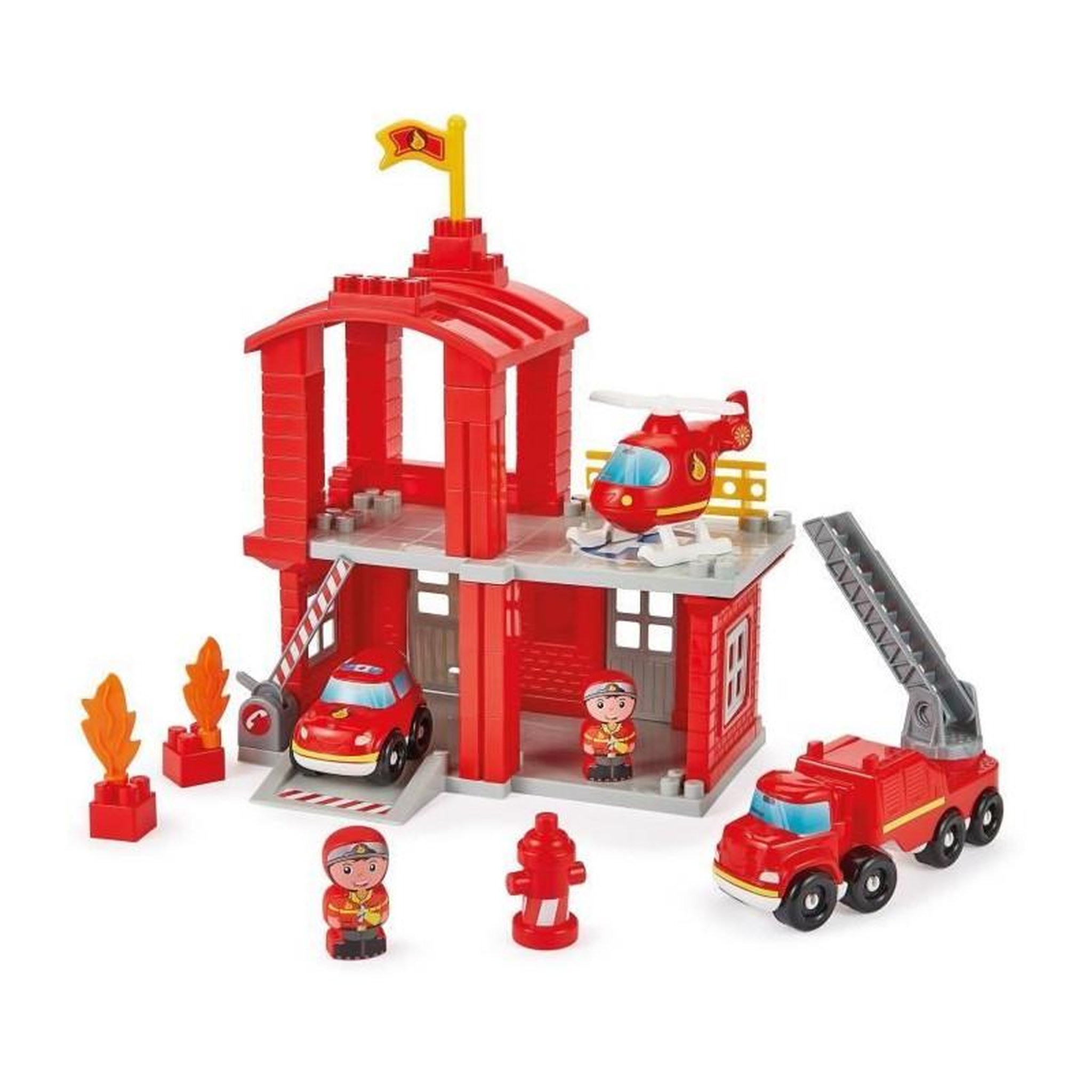 Voir la diapositive 3 : Ecoiffier ECOIFFIER 2980 Abrick - Caserne des pompiers - Au feu les pompiers