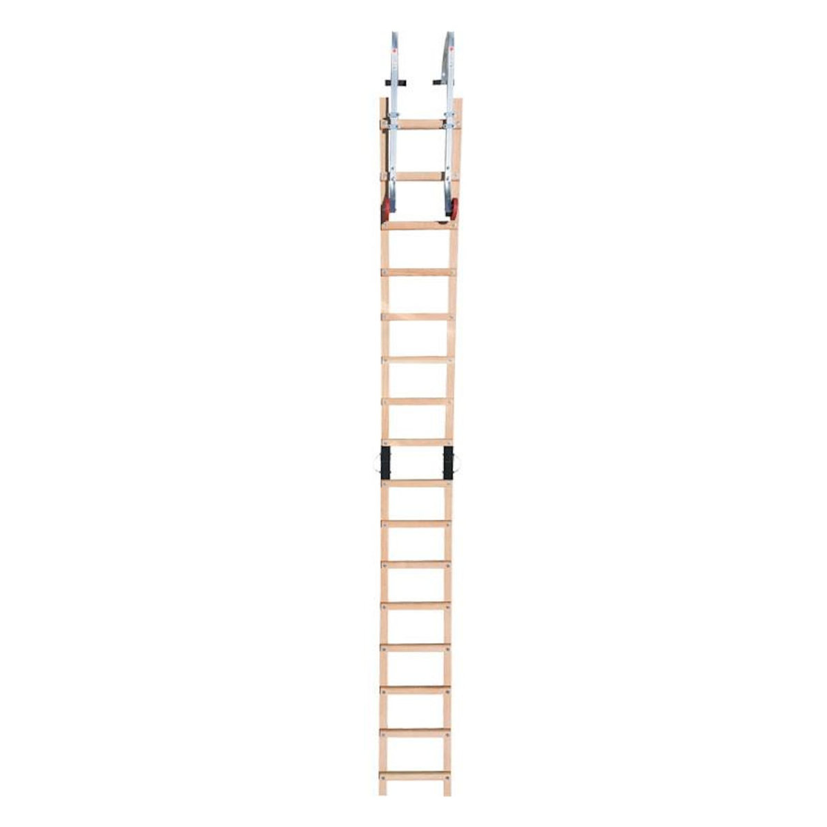 HAILO Echelle plate de toit en bois pour couvreur avec crochet de toit 4m Hailo Safety Roof