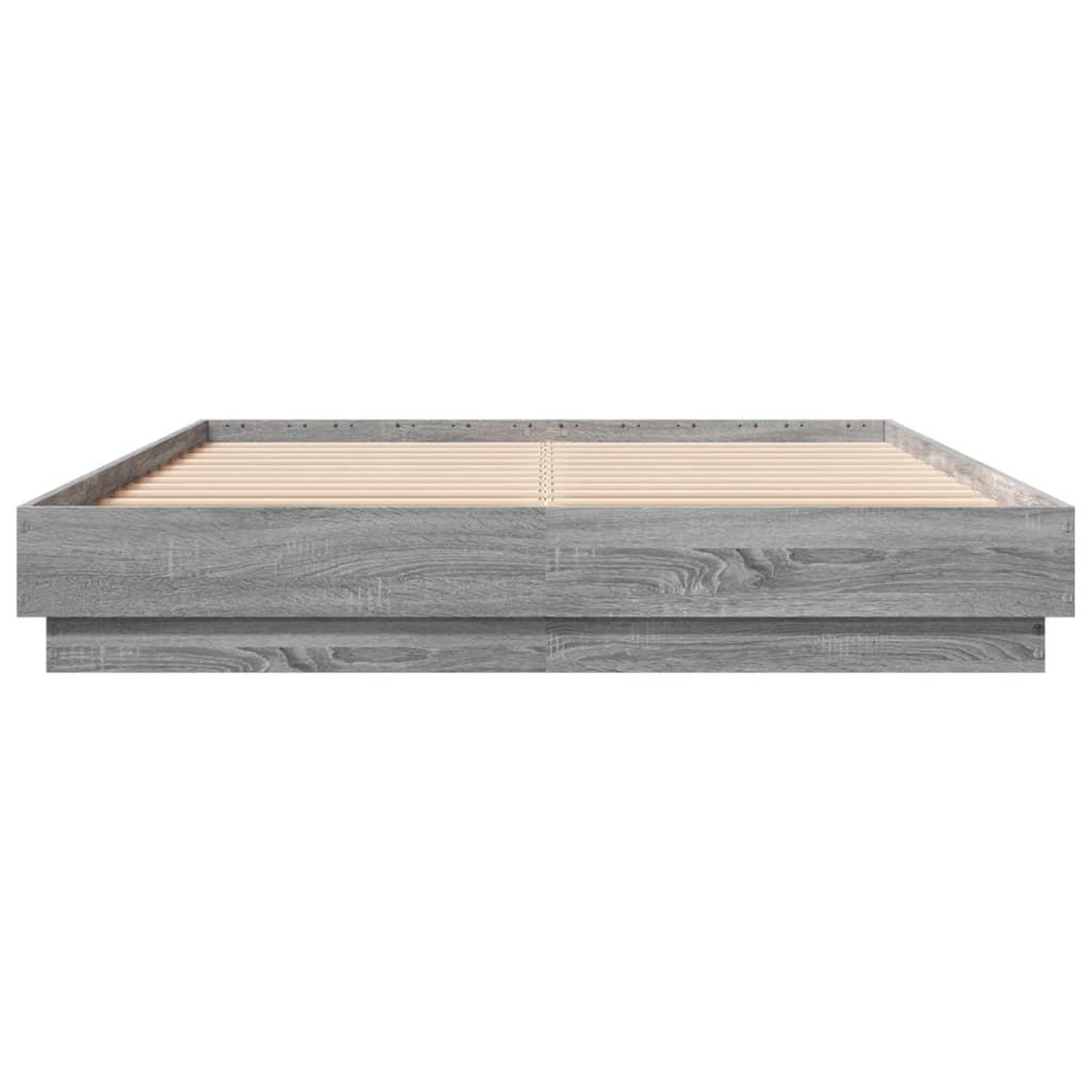 Voir la diapositive 4 : VIDAXL Cadre de lit sans matelas sonoma gris 120x200 cm