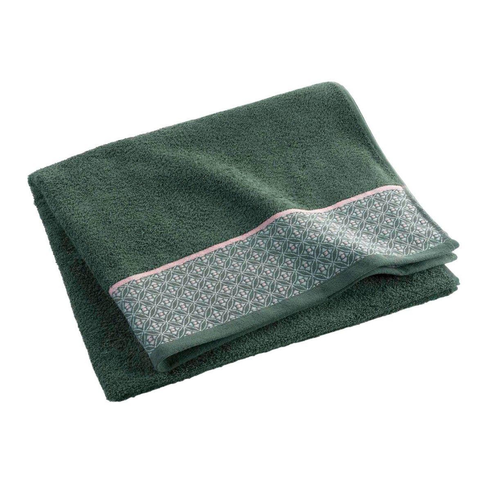 Douceur d'Intérieur Drap de bain jacquard  belina  90x150cm kaki