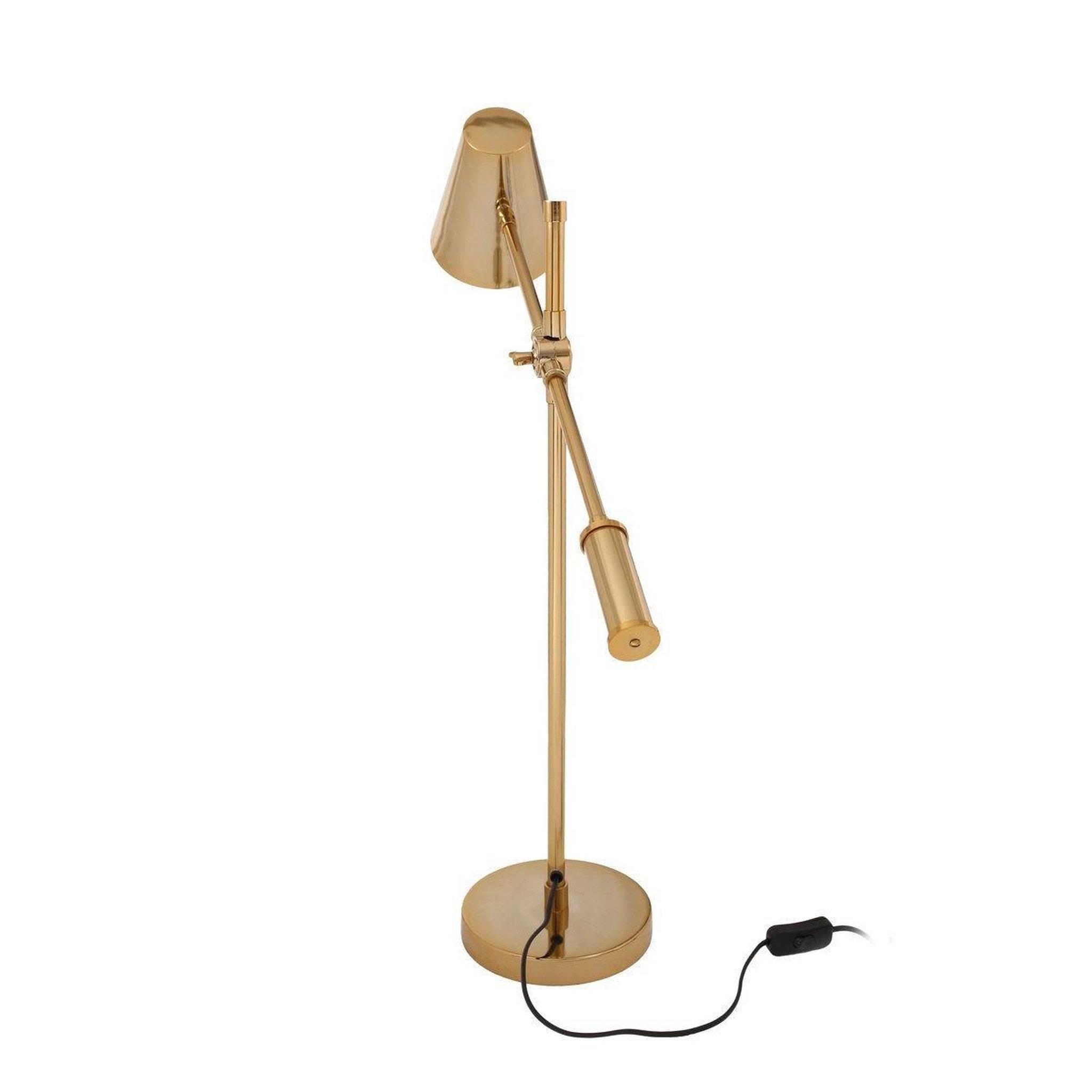 Voir la diapositive 4 : Paris Prix Lampe à poser industriel  celeste  74cm or