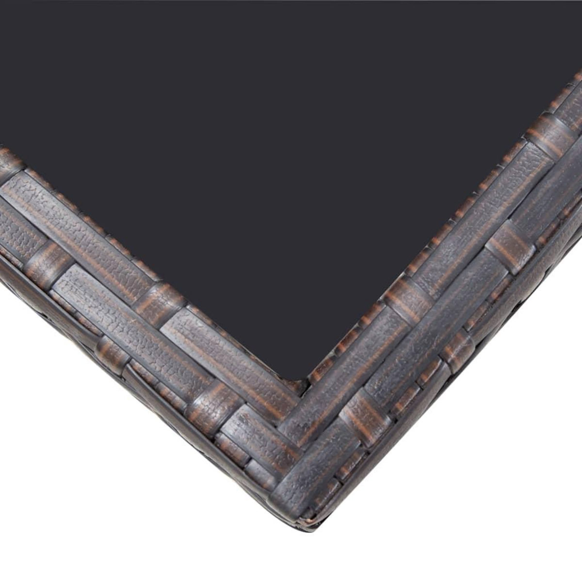 VIDAXL Ensemble a manger d'exterieur 5pcs avec coussins Resine tressee