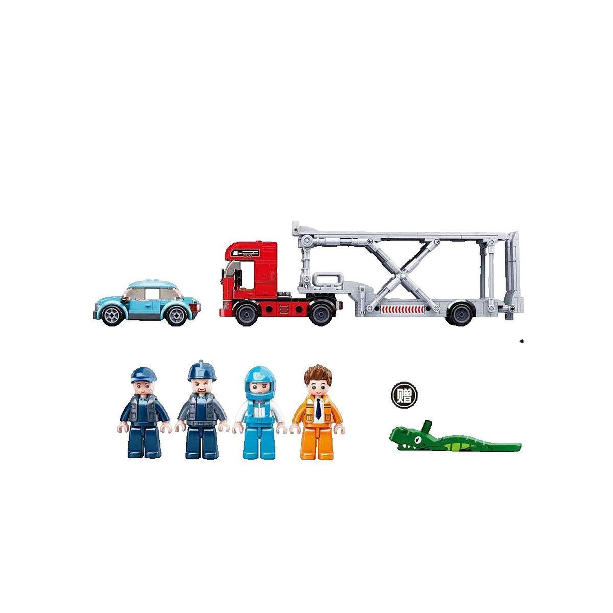Voir la diapositive 3 : Sluban Jeu de construction Sluban M38-B0880 camion de transport de voitures
