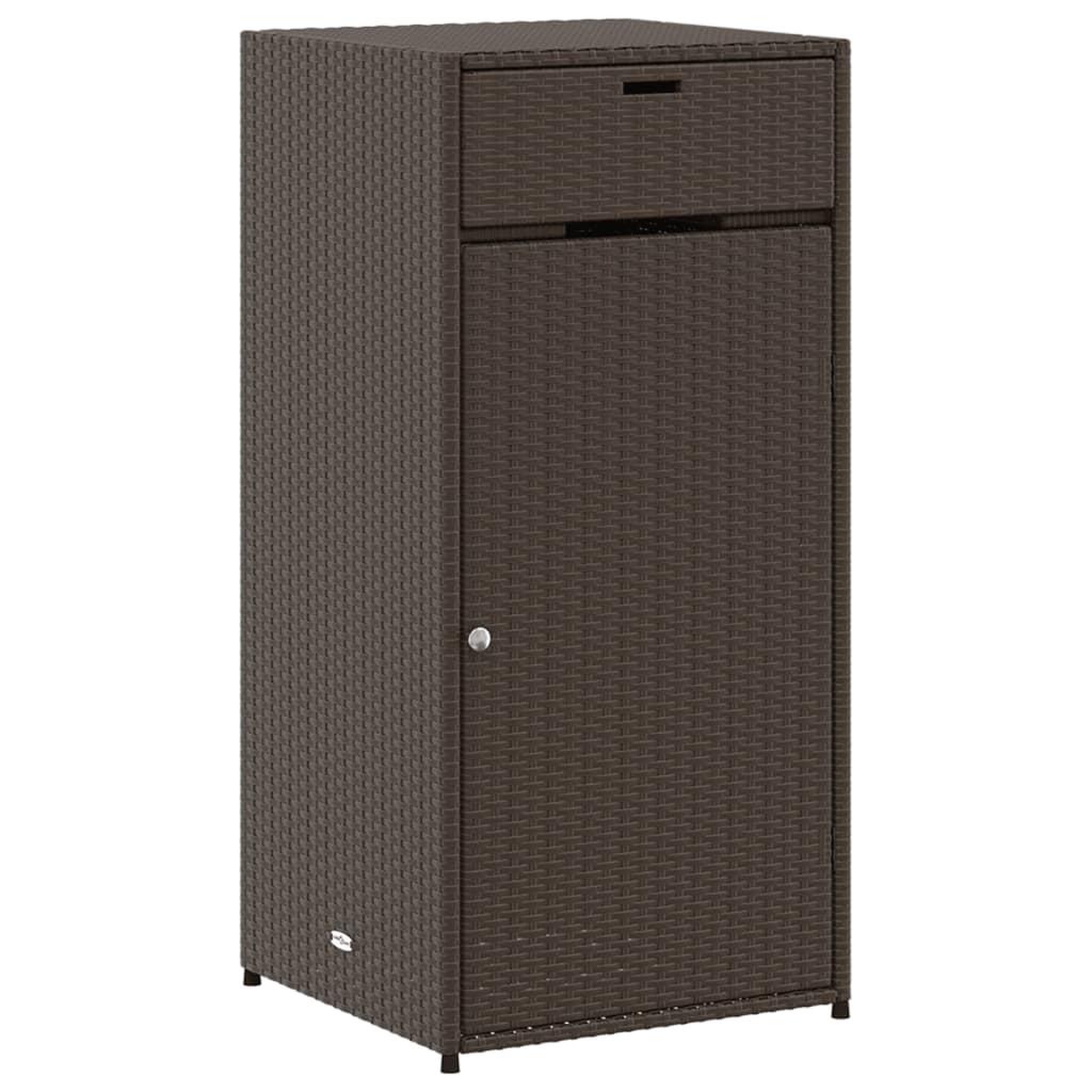 Voir la diapositive 2 : VIDAXL Armoire de rangement jardin marron 55x55x111 cm resine tressee