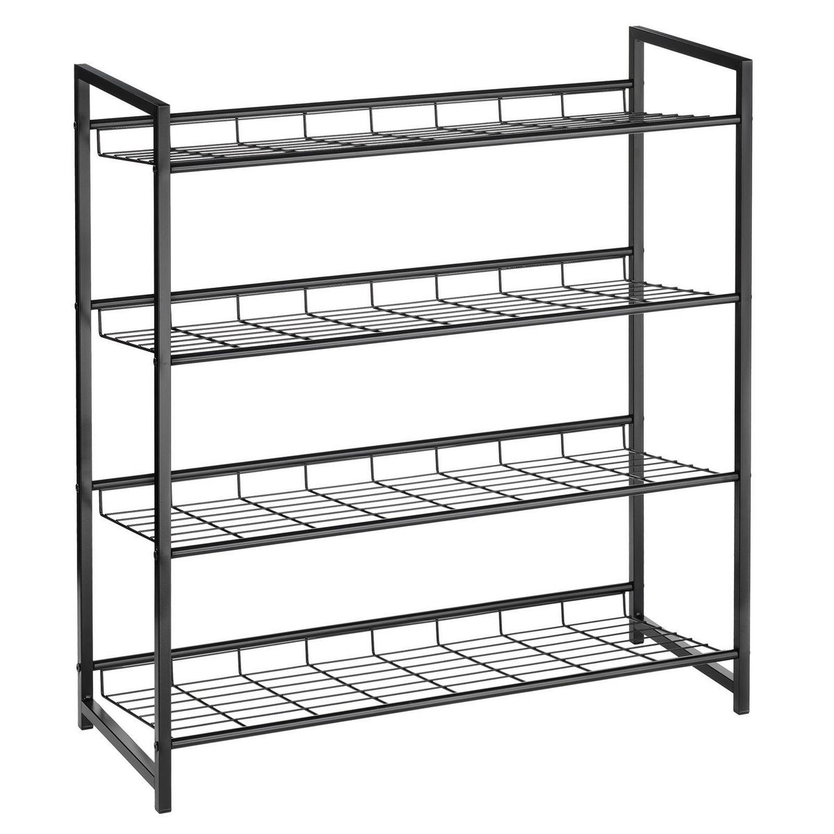 IDIMEX Étagère à chaussure ORDO, meuble à chaussure, rangement porte-chaussure à 4 niveaux en métal