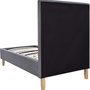 Voir la diapositive 4 : Habitat et Jardin Lit  Elise  - 90 x 190 cm - Gris