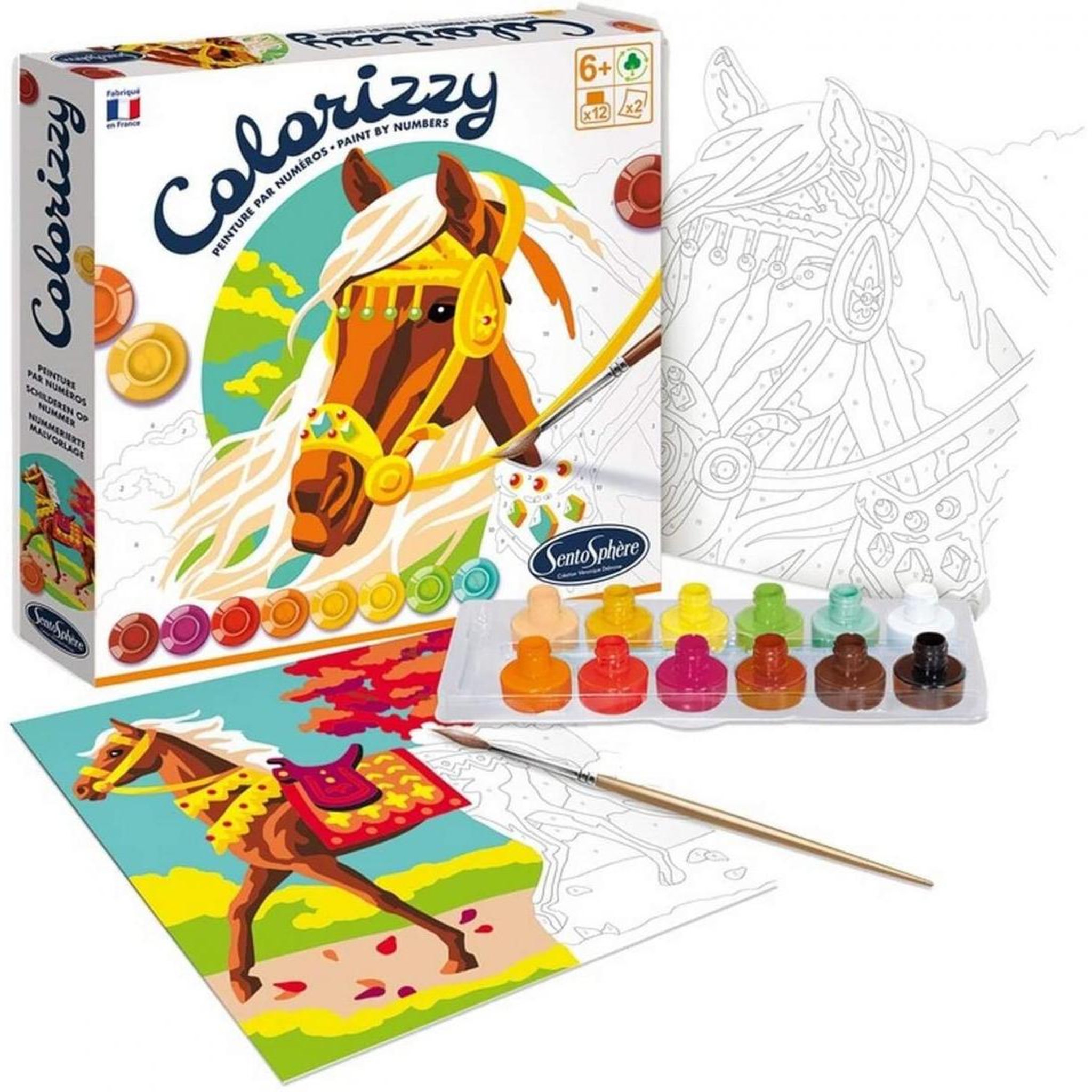 Sentosphere Colorizzy chevaux
