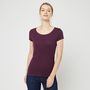 Voir la diapositive 1 : INEXTENSO T-shirt manche courte violet uni femme