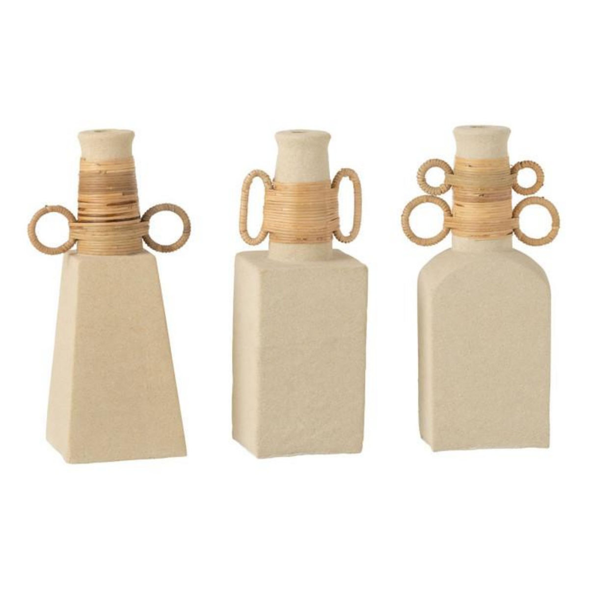 Paris Prix Vase Déco Anneaux Ovales  Céline  29cm Beige