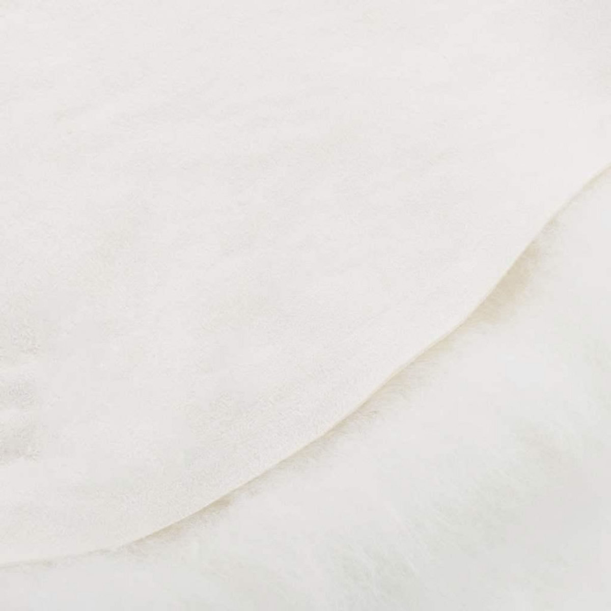 VIDAXL Housse de chaise en peau de mouton islandaise Creme 70x110 cm