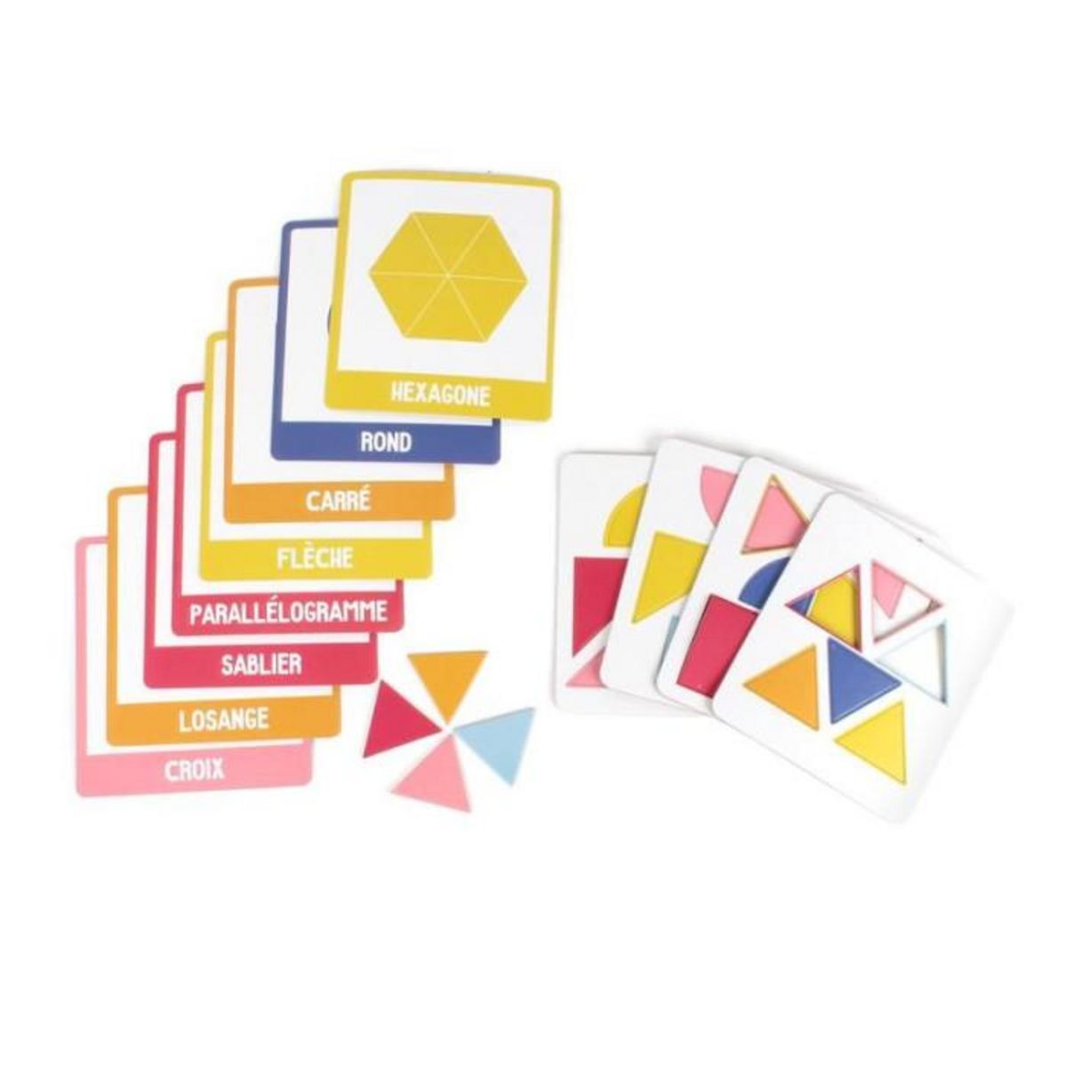 Paris Prix Jeu de 10 Cartes Éducatives  J'apprends les Formes  19cm Multicolore