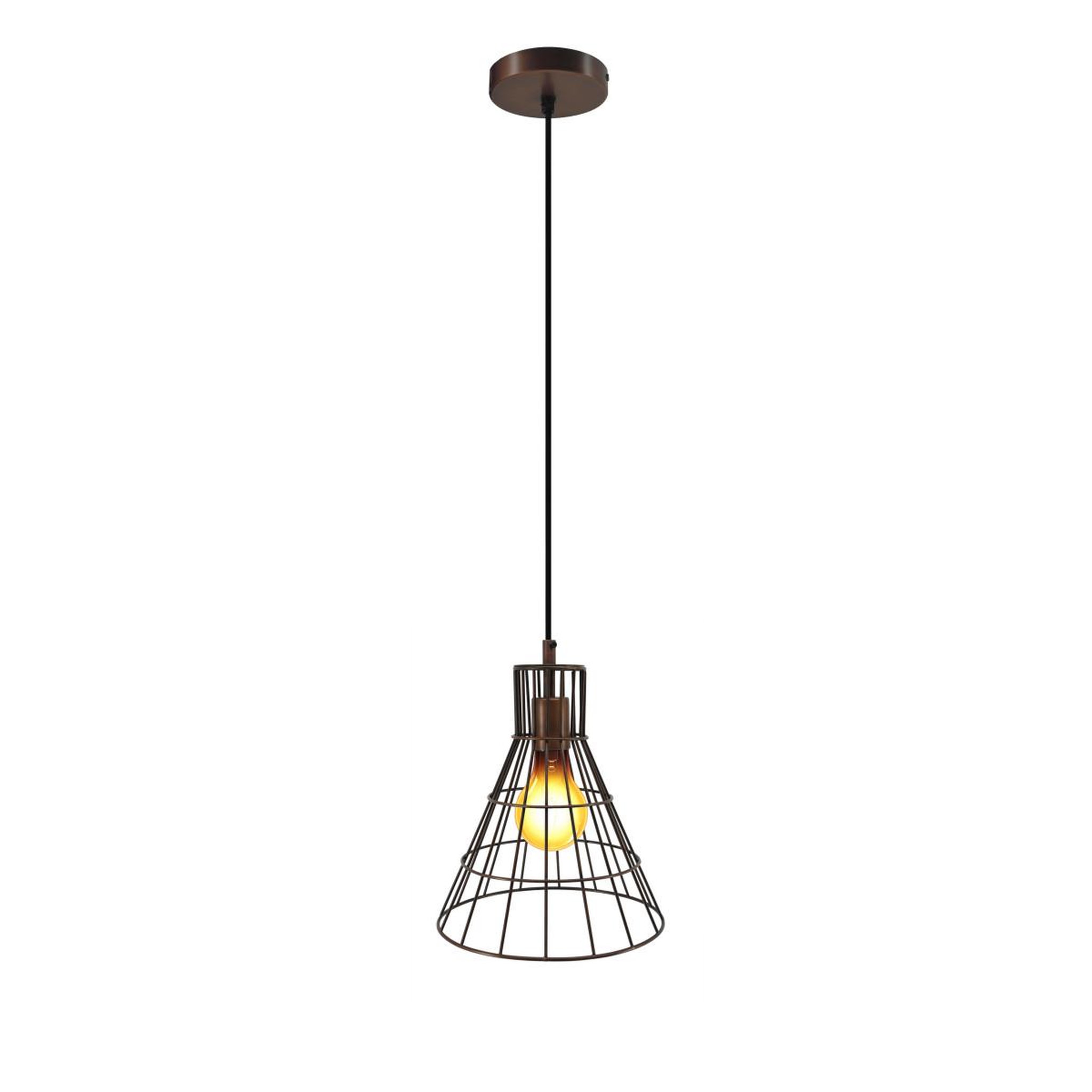Paris Prix Lampe Suspension en Métal  Bellatrix  31cm Cuivre