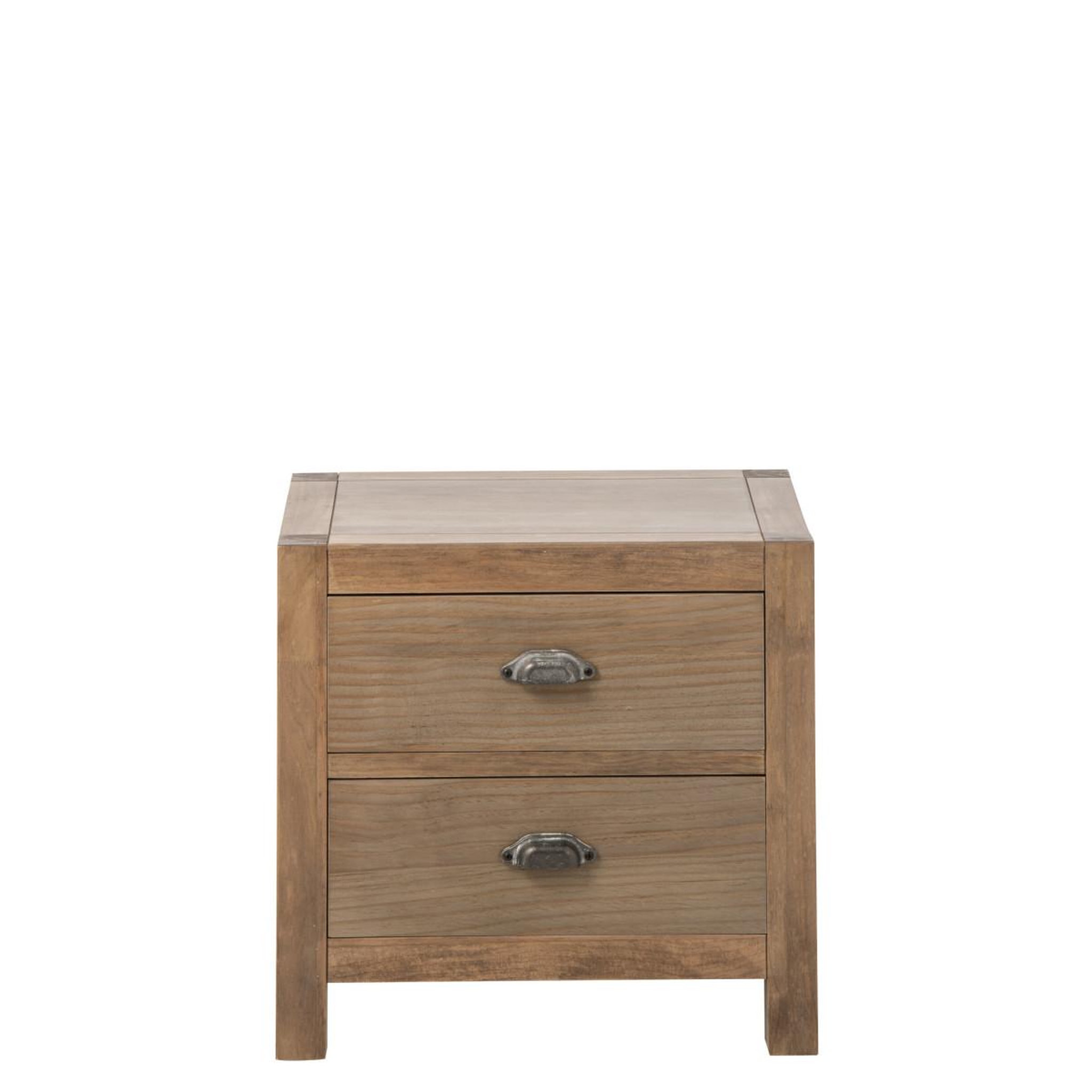 Voir la diapositive 2 : J-LINE Table de chevet en bois  blois  55cm naturel