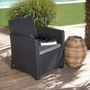 Voir la diapositive 5 : ALLIBERT by KETER Salon de jardin - résine imitation rotin tressé - Allibert by KETER - 4 personnes - Mia - Gris graphite
