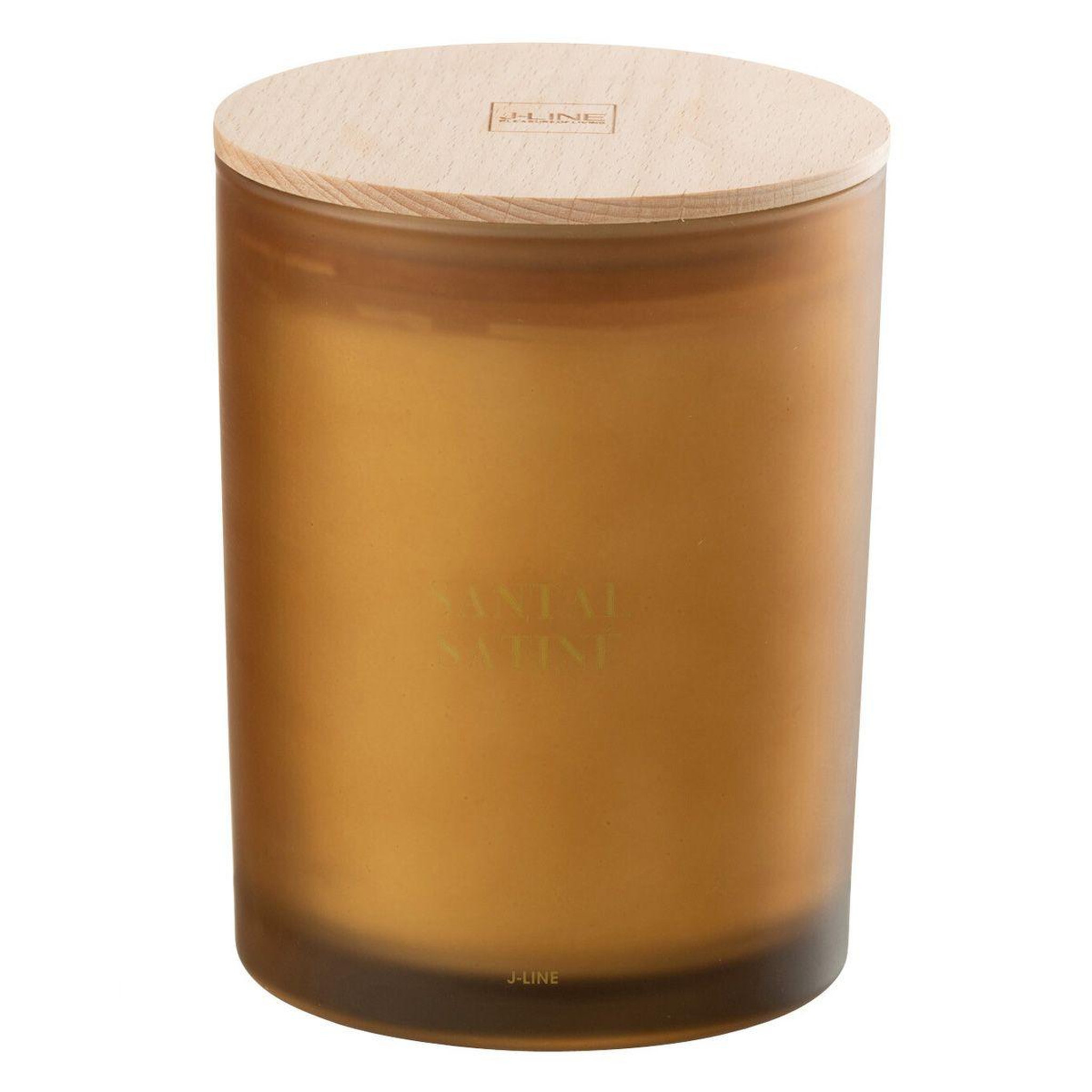 J-LINE Bougie parfumée  accords essentiels  14cm santal satiné