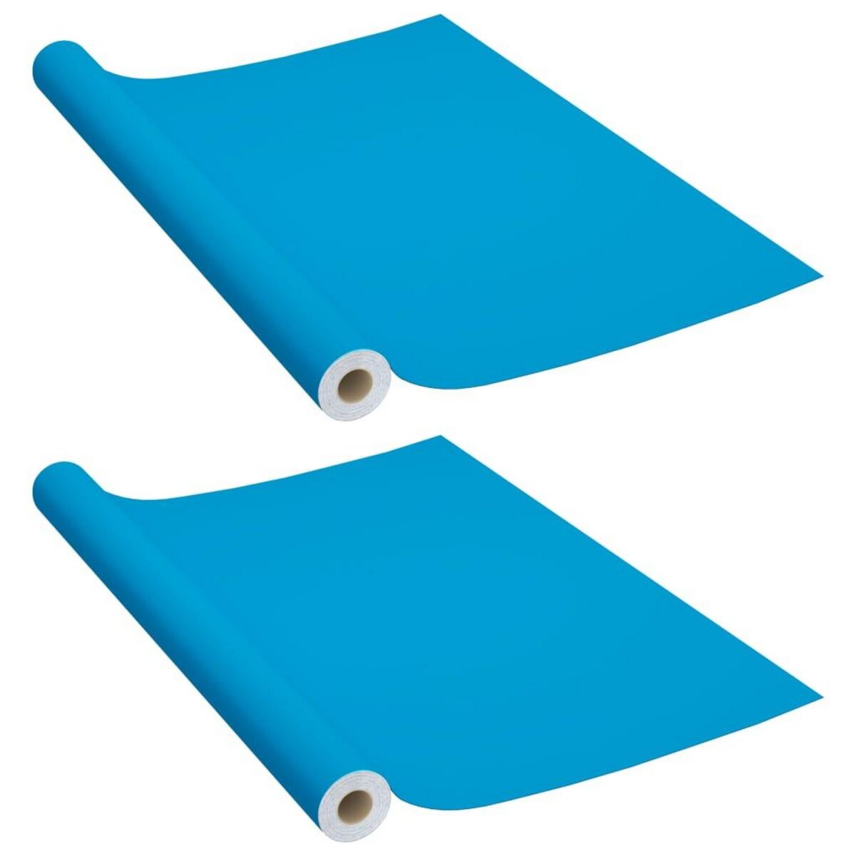 VIDAXL Films autoadhesifs pour meubles 2 pcs Azure 500x90 cm PVC
