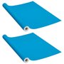 Voir la diapositive 2 : VIDAXL Films autoadhesifs pour meubles 2 pcs Azure 500x90 cm PVC