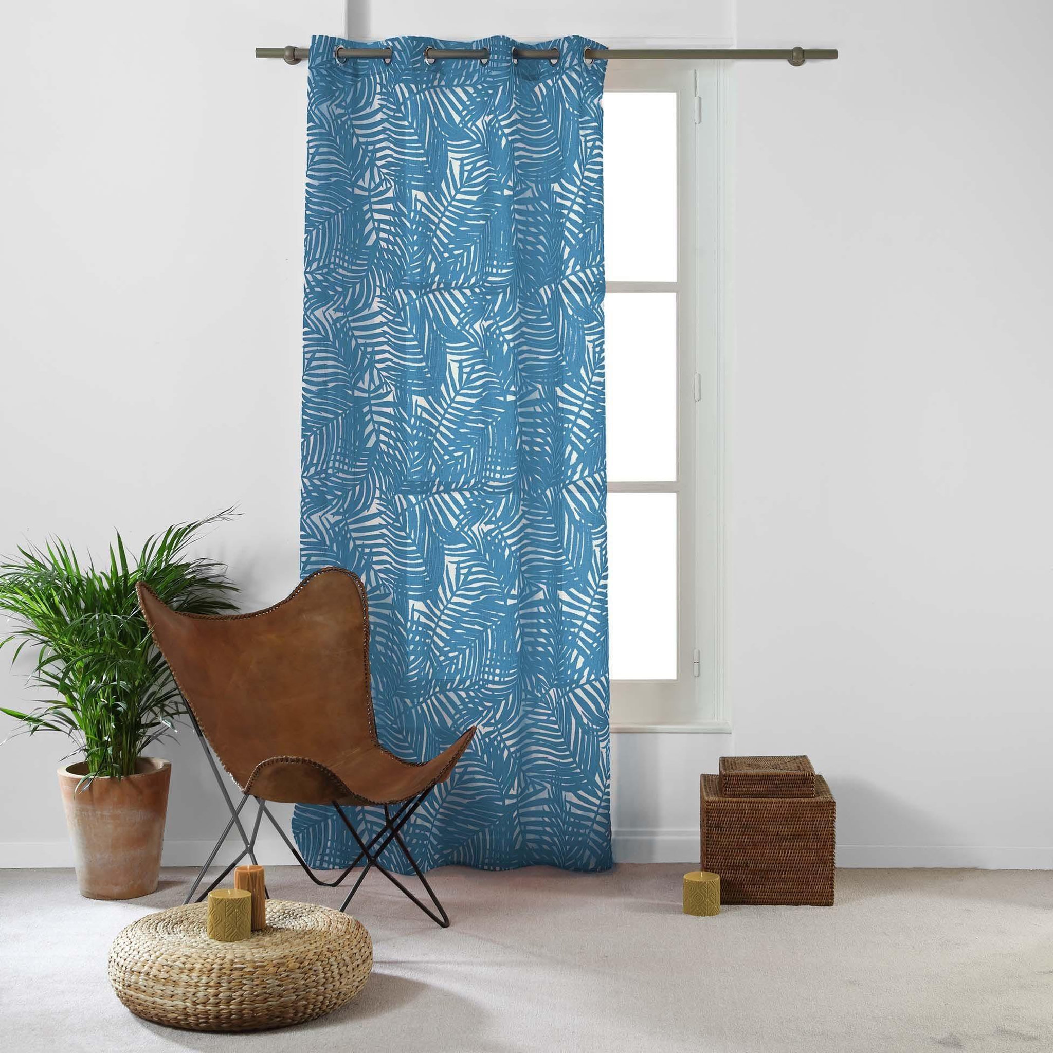 Voir la diapositive 6 : Eden Voilage a oeillets eucalys design et moderne