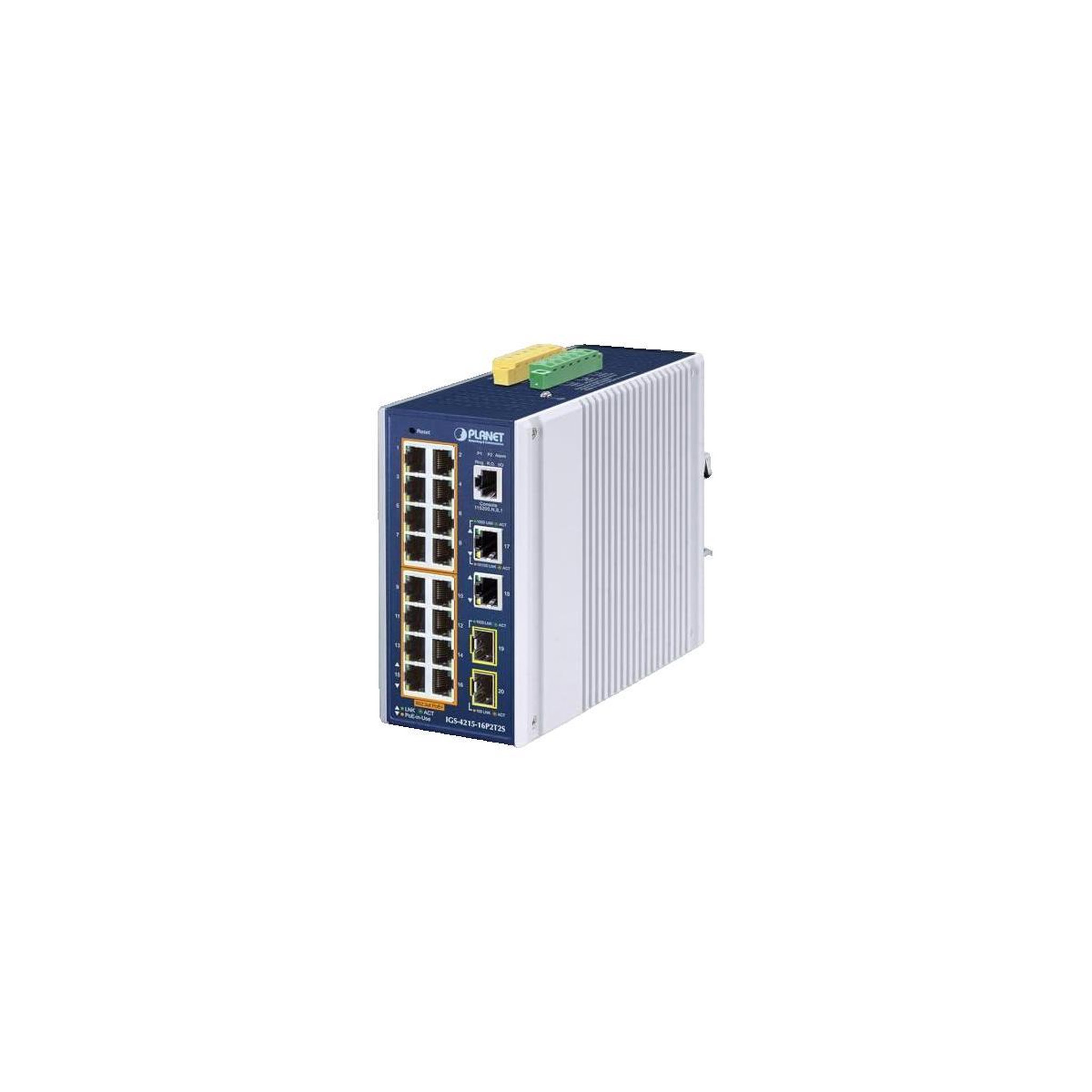 Planet Switch Ethernet géré PLANET IP30 Industrial 16 ports Gigabit
