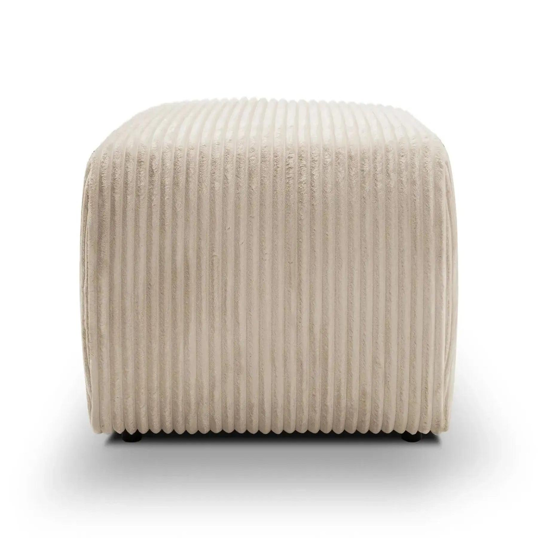 Voir la diapositive 6 : CASANOVA PARIS Elio - pouf velours côtelé