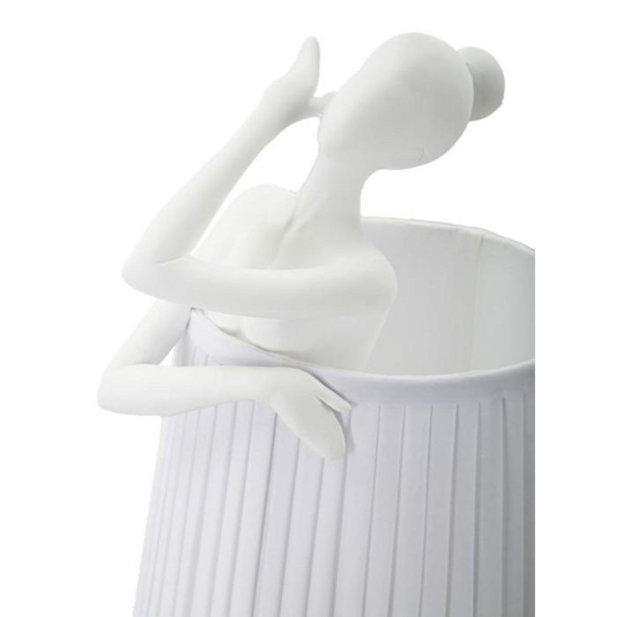 Paris Prix Lampe à Poser en Résine  Ballet  62cm Blanc