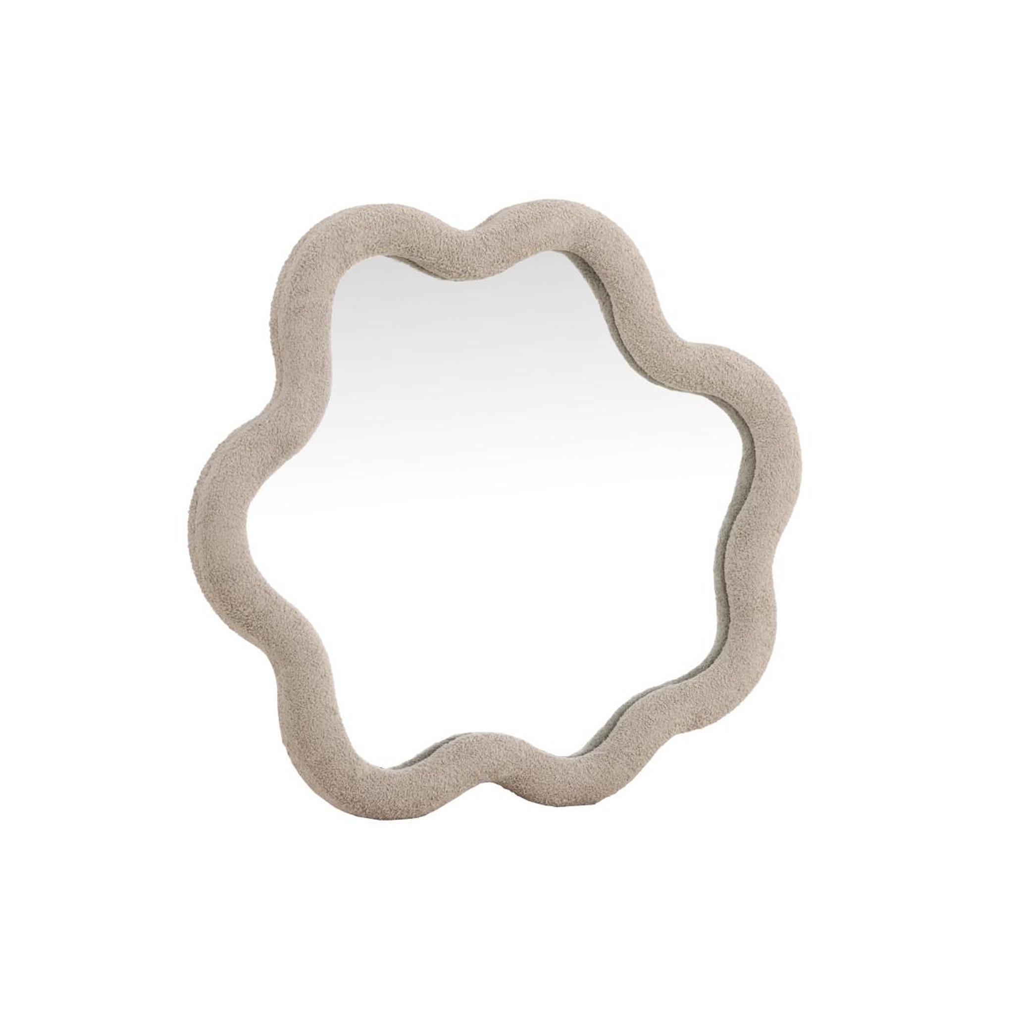 Voir la diapositive 2 : Paris Prix Miroir mural ondulé  kungsbacka  70cm beige