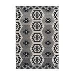 Paris Prix Tapis Coupe 3D à Poils Courts  Ethnie  Gris. Coloris disponibles : Gris