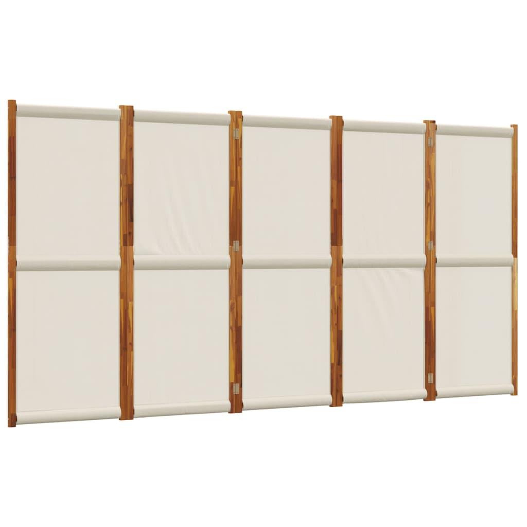 Voir la diapositive 2 : VIDAXL Cloison de separation 5 panneaux gris clair 350x180 cm