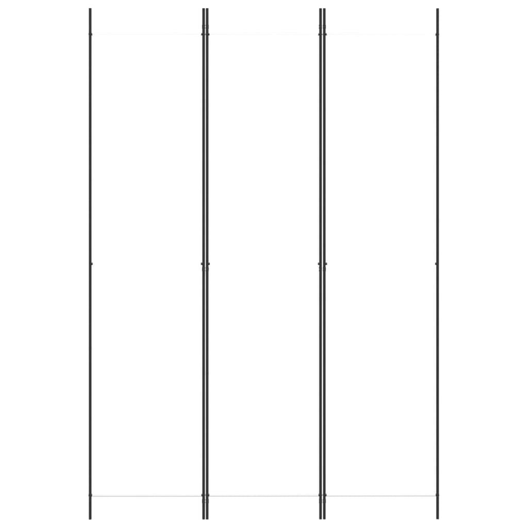 Voir la diapositive 3 : VIDAXL Cloison de separation 3 panneaux Blanc 150x220 cm Tissu