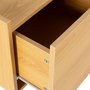 Voir la diapositive 5 : VS VENTA-STOCK Table de chevet Siren 1 tiroir couleur Chêne