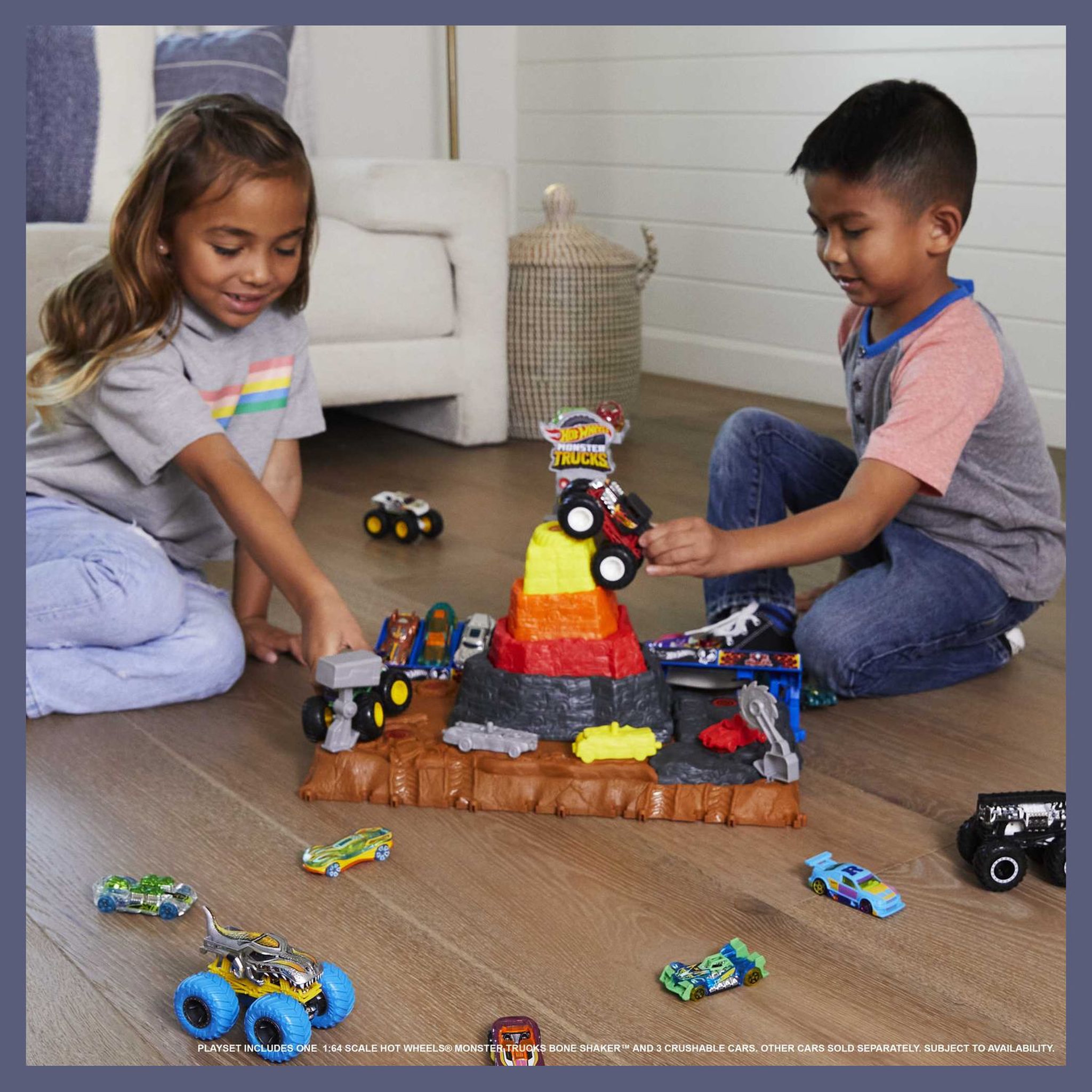 Voir la diapositive 4 : HOT WHEELS Coffret Hot Wheels Arène de Démolition Monster Trucks
