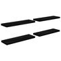 Voir la diapositive 2 : VIDAXL Etagere murale flottante 4 pcs Noir brillant 80x23,5x3,8 cm MDF